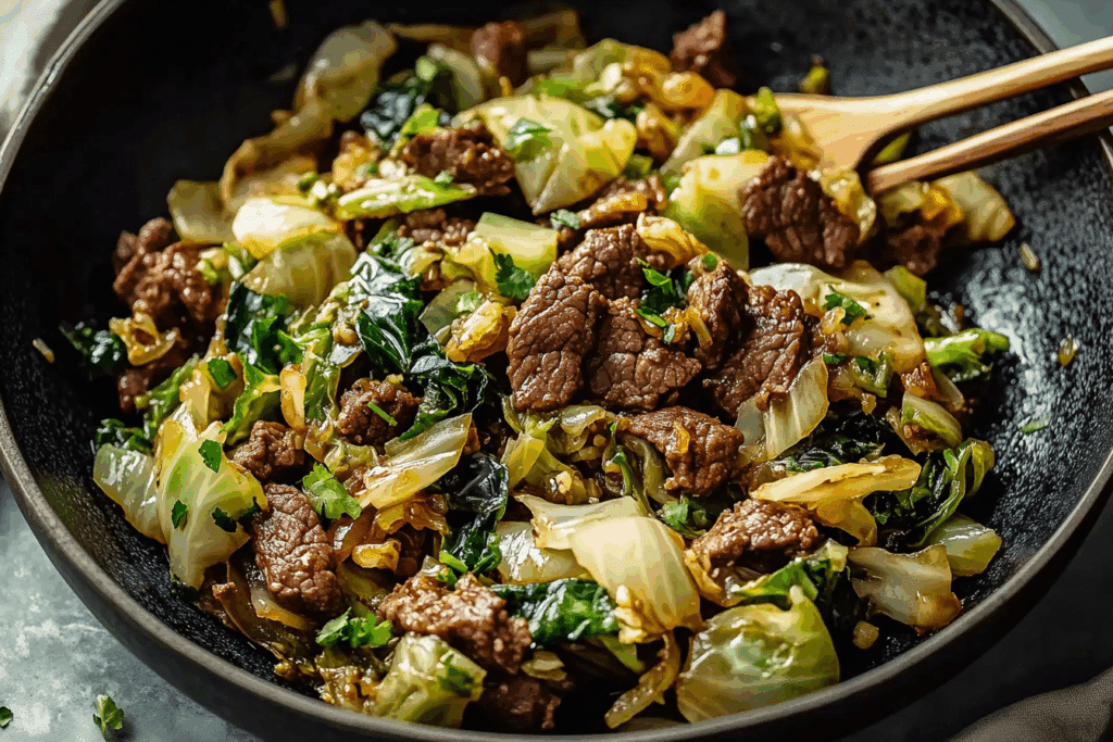 Beef Cabbage Stir Fry