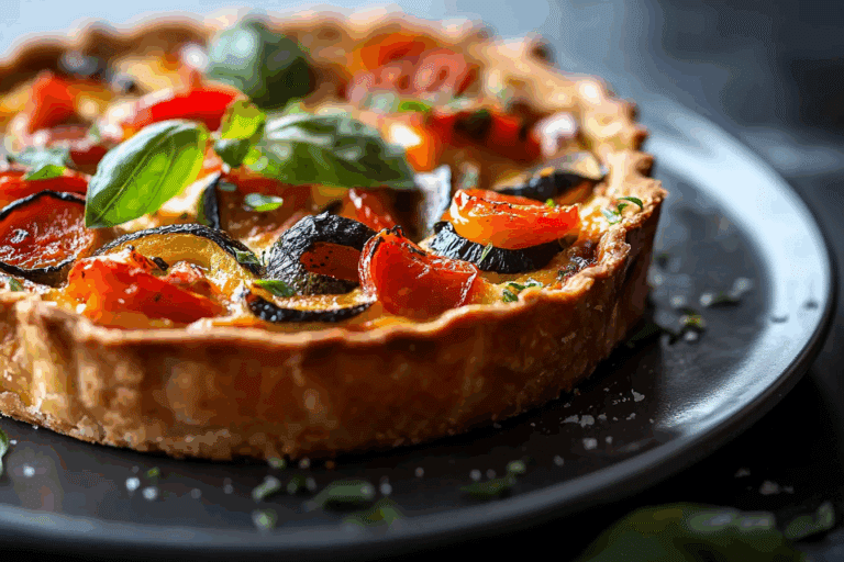 Roasted Ratatouille Quiche