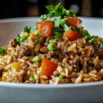 Dirty Rice with Ground Beef