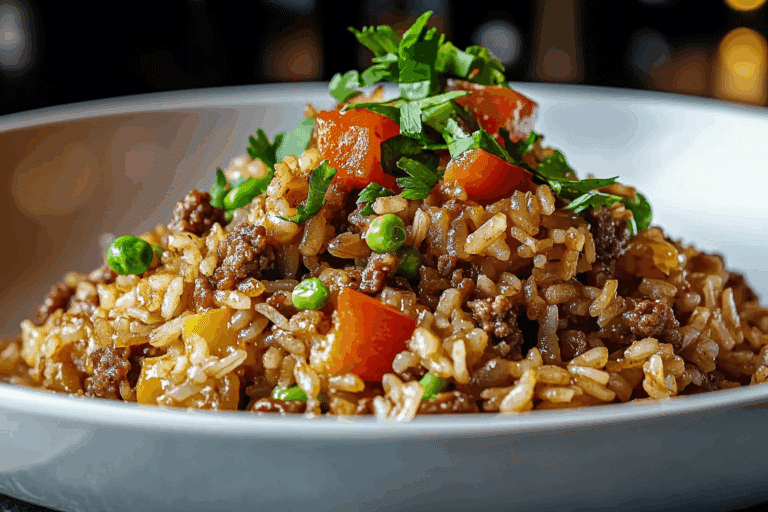 Dirty Rice with Ground Beef