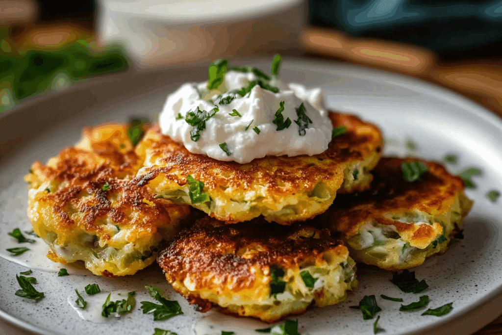 Artichoke Fritters with Whipped Goat Cheese