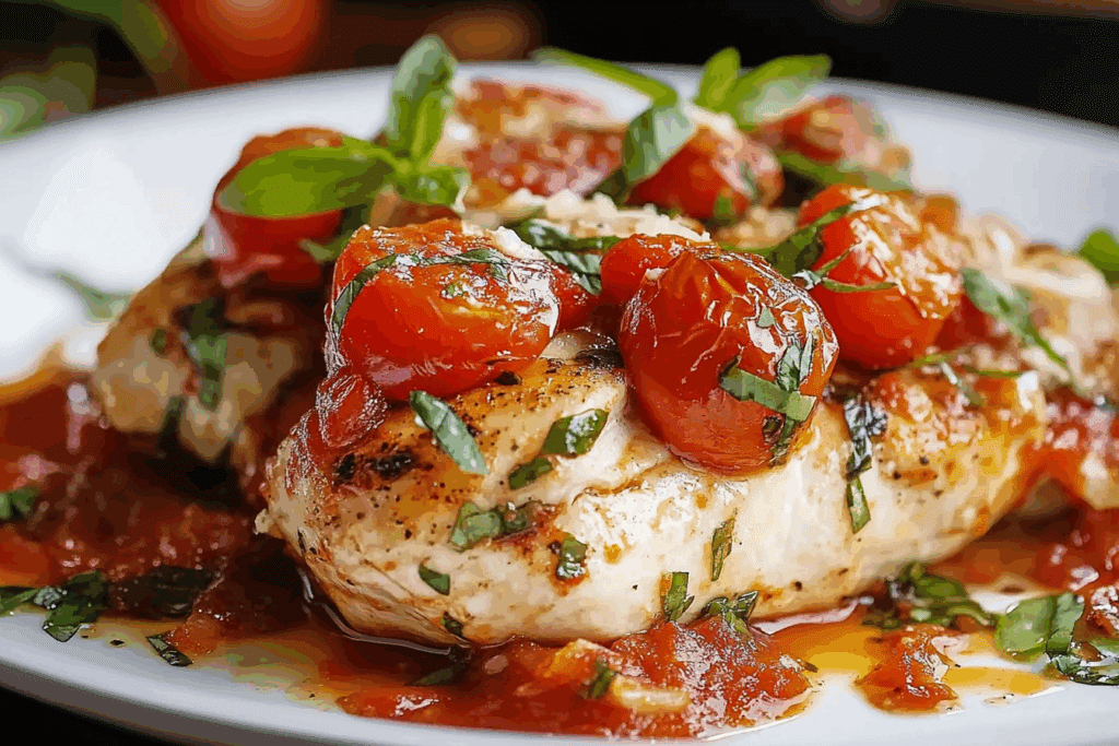 Bruschetta Chicken Bake