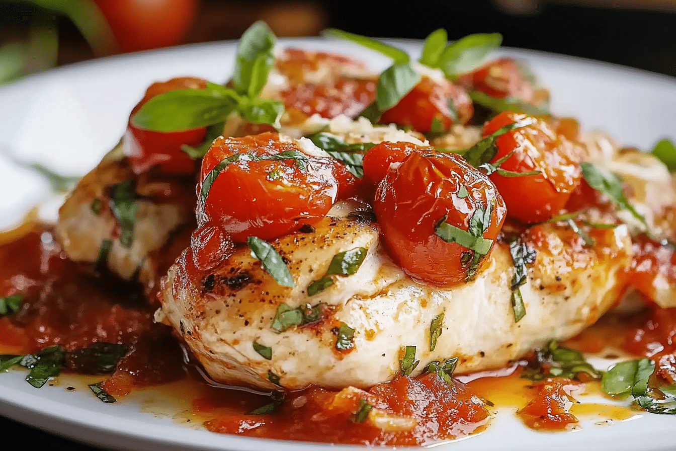 Bruschetta Chicken Bake