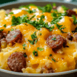 Cheesy Sausage & Hashbrown (Dump-and-Go Slow Cooker Meal)