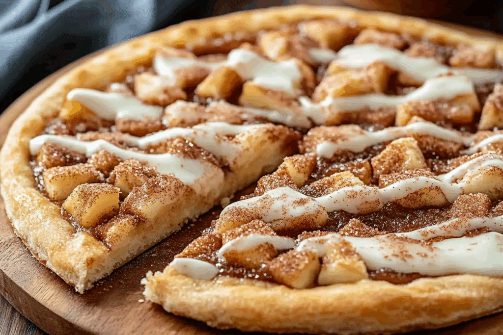Cinnamon Sugar Dessert Pizza