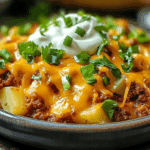 Cheesy Taco Potatoes
