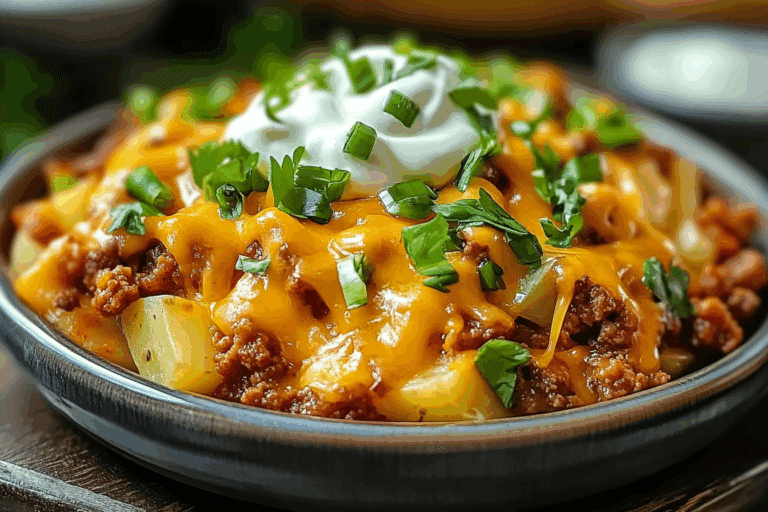 Cheesy Taco Potatoes