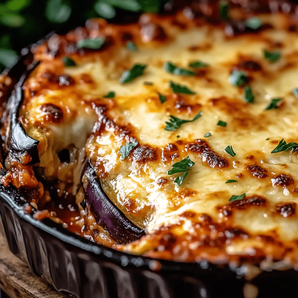 Cheesy Baked Eggplant Parmesan