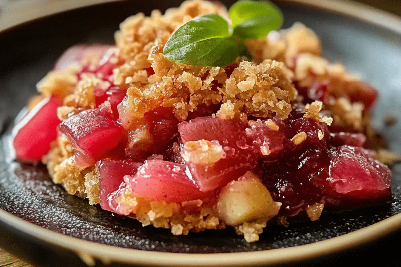 Rhubarb Crunch
