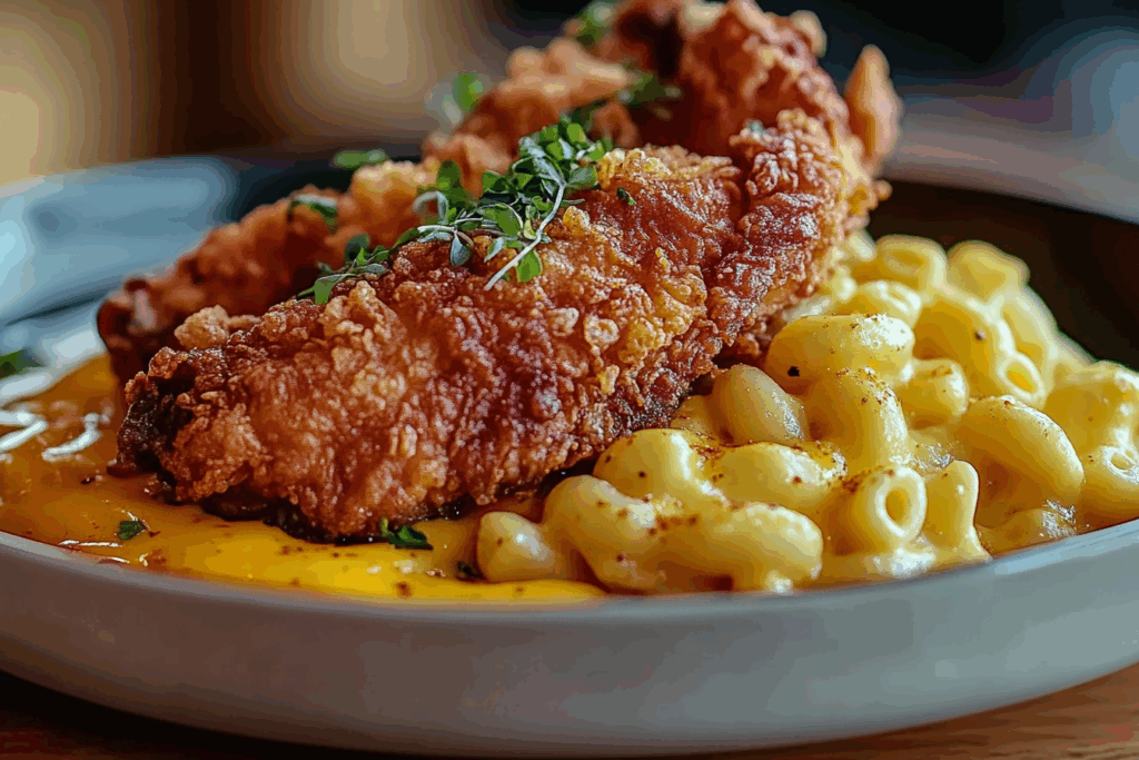 Southern Fried Chicken with Creamy Mac and Cheese