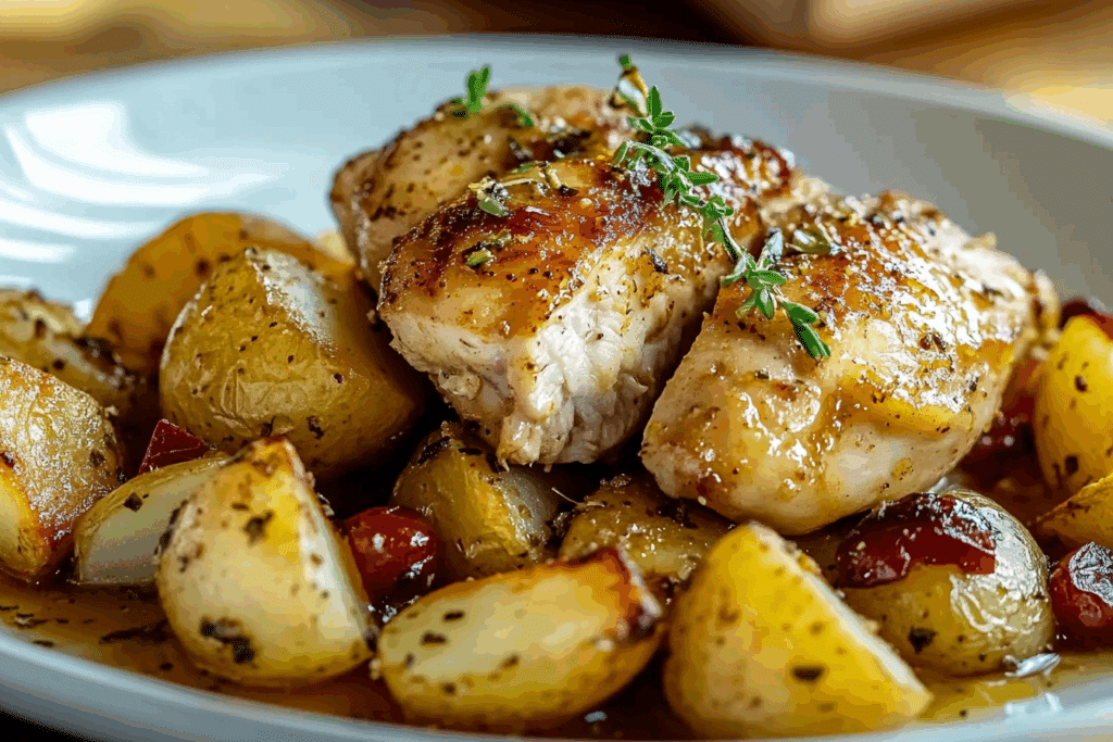 Lemon Greek Chicken and Potatoes