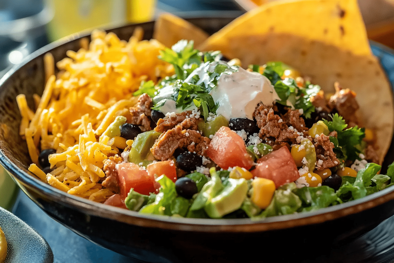 Bubbly Taco Salad Bowl Recipe