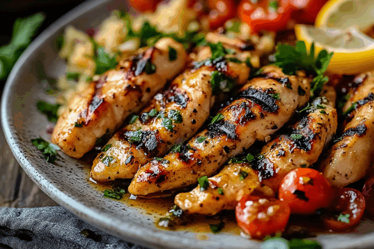 Greek-Style Grilled Chicken Tenders