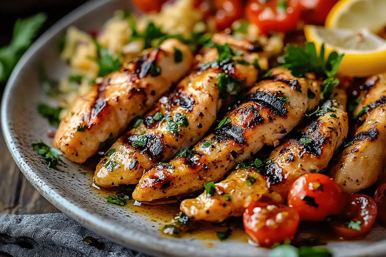Greek-Style Grilled Chicken Tenders