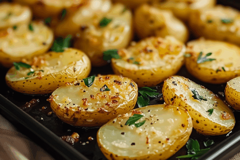 Best Easy Sheet Pan Scored Potatoes Recipe