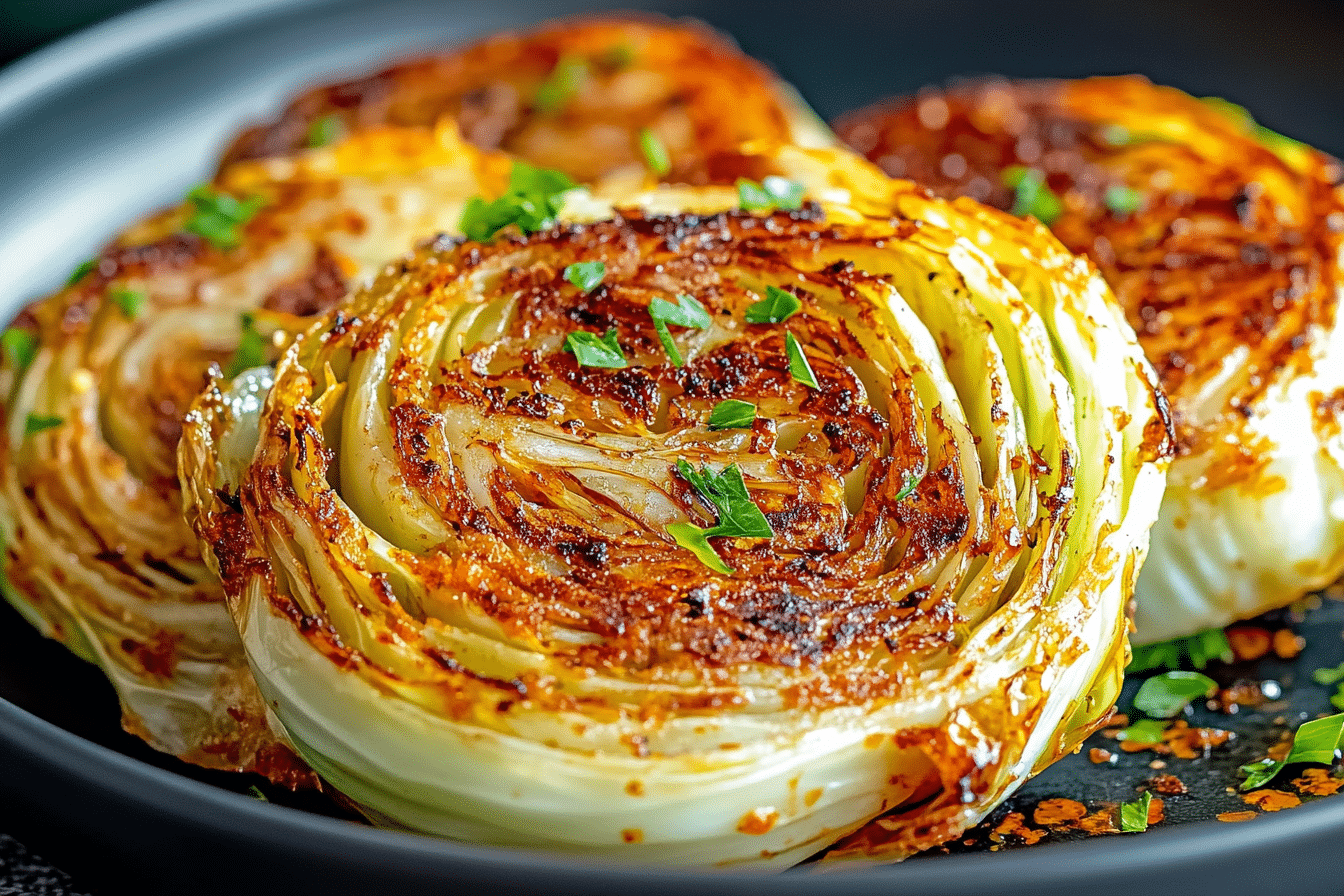 Air Fryer Cabbage Steaks