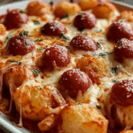 Tater Tot Pizza Casserole