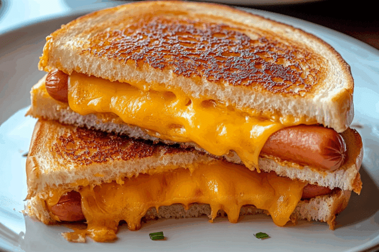 Air Fryer Grilled Cheese Hot Dogs
