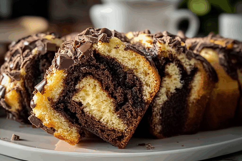 Chocolate and Espresso Babka Muffins