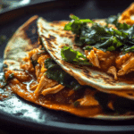 Cheesy Chipotle Adobo Chicken Quesadillas