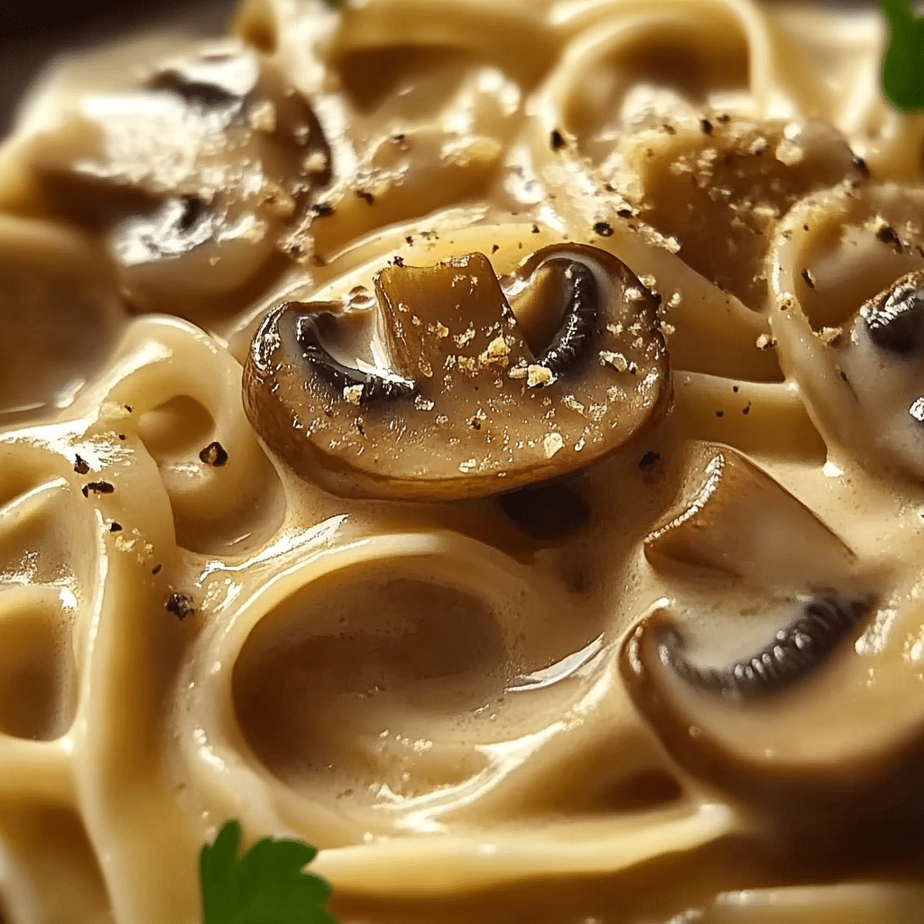 Creamy Miso Mushroom Pasta