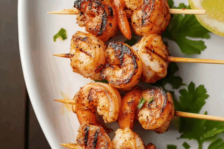 Grilled Cajun Shrimp Skewers