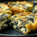 Easy Spinach Feta Baked Omelets