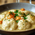 Creamy Chicken Stew and Dumplings