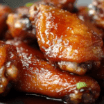 Crispy Honey Sriracha Chicken Wings