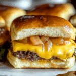 Hawaiian Roll Cheeseburger Sliders