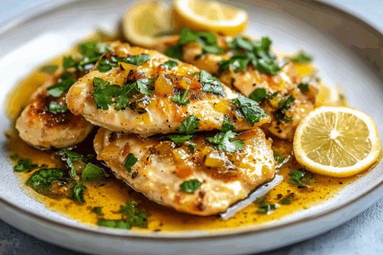 Spicy Brown Butter Chicken Piccata