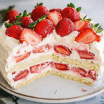 Strawberry Punch Bowl Cake