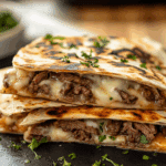 Steak and Cheese Quesadillas on Blackstone