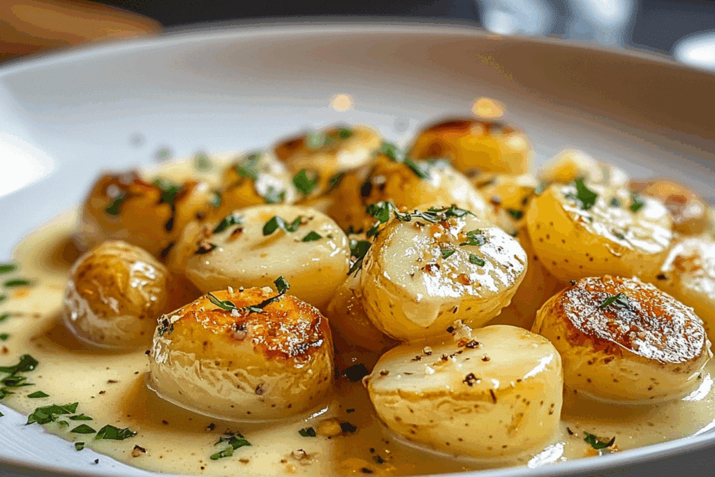 Creamy Garlic Sauce Potatoes