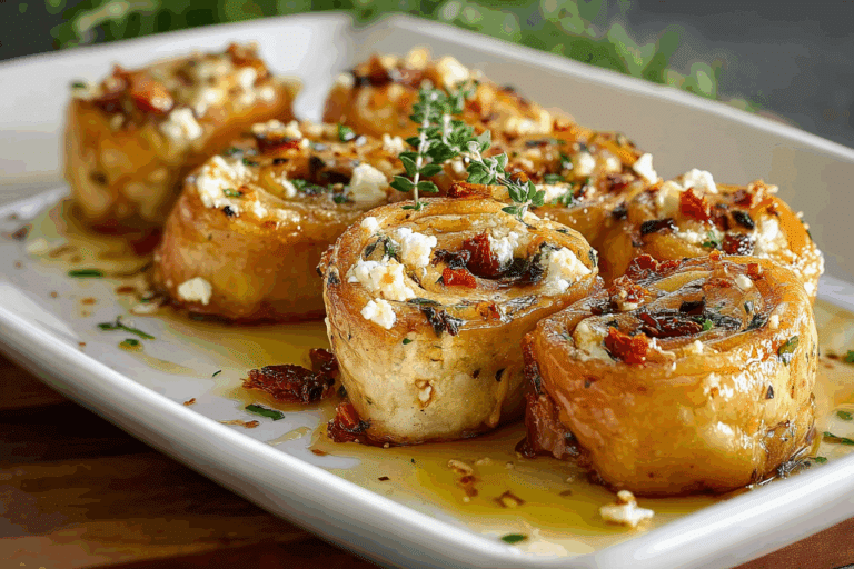 Flaky Chili Honey Feta Rolls (Sweet, Savory, & Spicy!)