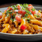 Cheesy Queso Taco Pasta