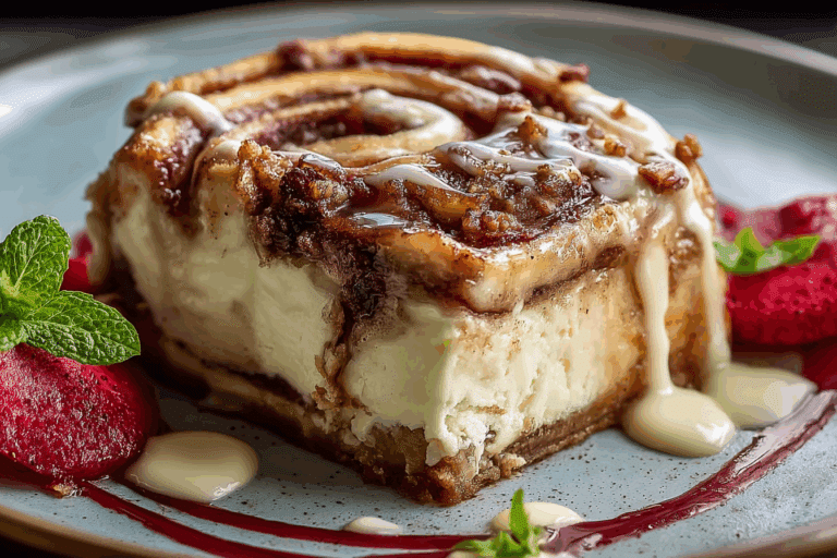 Cinnamon Roll Cheesecake