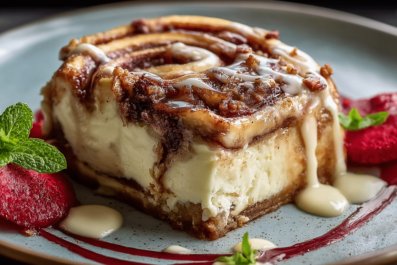 Cinnamon Roll Cheesecake