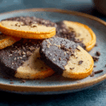 Dark Chocolate Orange Shortbread Cookies