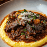 Beef Short Rib Ragu with Creamy Parmesan Polenta