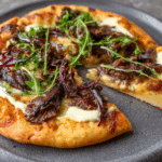 Short Rib Pizza with Smoked Gouda Cream Sauce