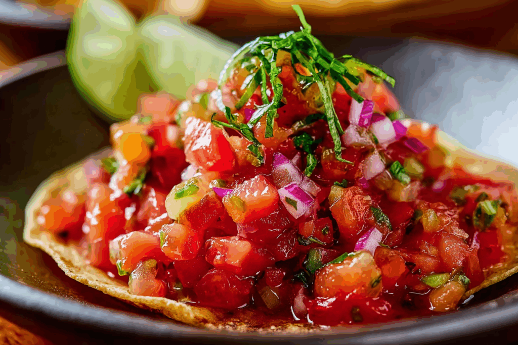 5-Minute Restaurant Style Salsa + Taco Tuesday Hosting Tips
