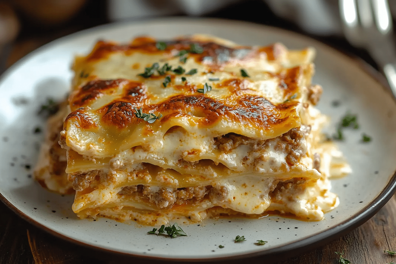 Sausage Alfredo Ravioli Lasagna