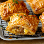 Puff Pastry Breakfast Hand Pies with Sausage, Egg and Cheese