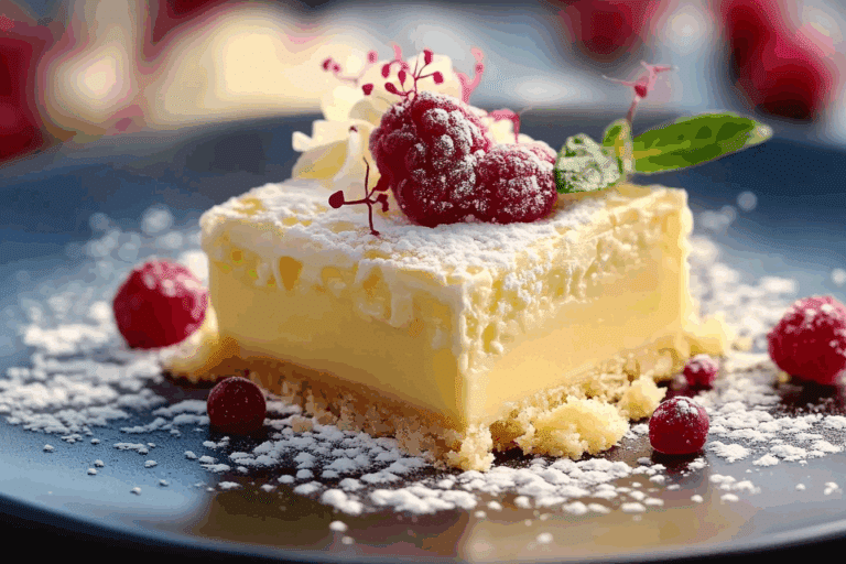 Vanilla Custard Cream Squares