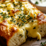Cheese, Herb & Garlic Quick Bread (No Yeast)