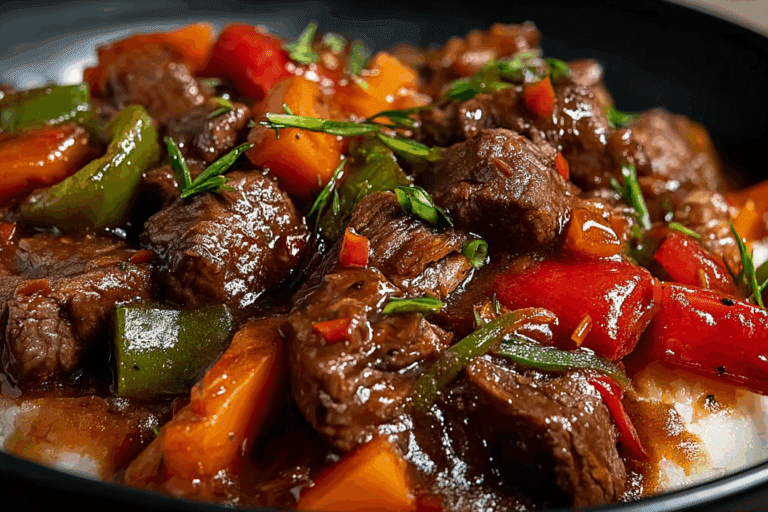Crockpot Pepper Steak