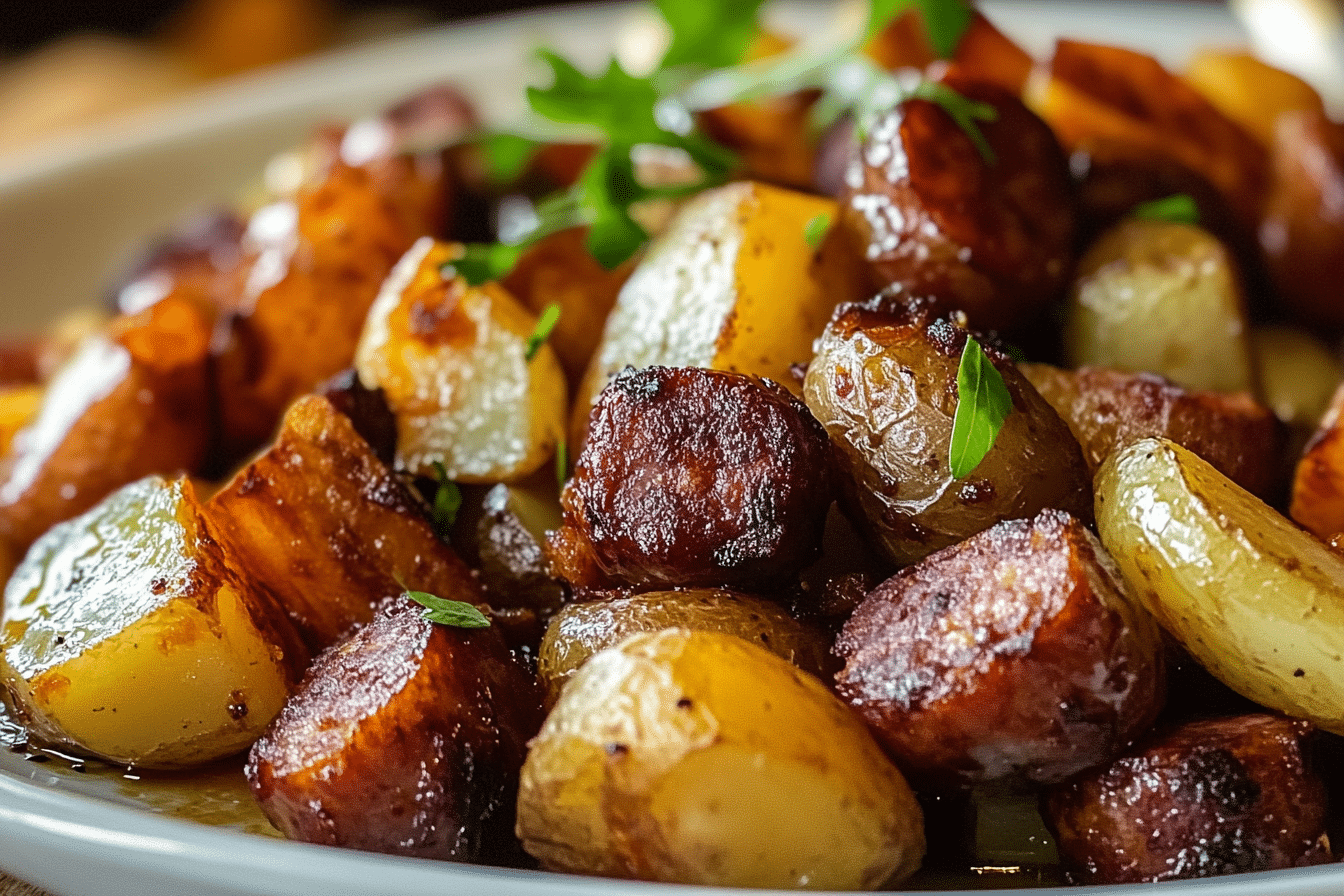 Oven-Roasted Smoked Sausage Potatoes