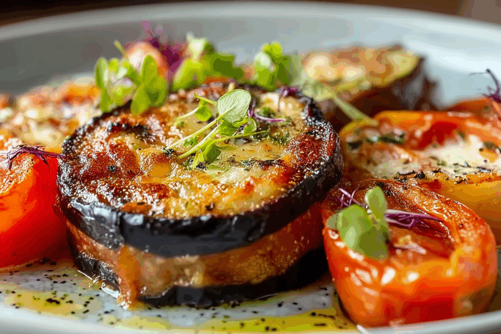 Garlic Oil-Brushed Eggplant