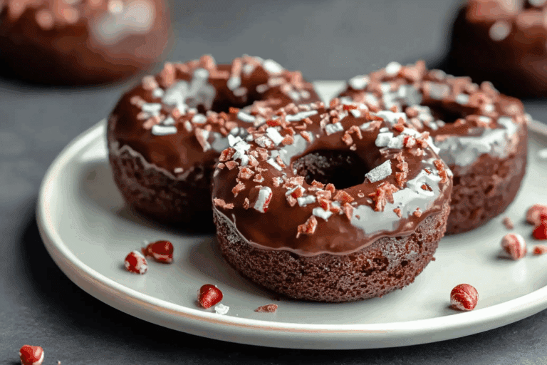 Chocolate Peppermint Donuts